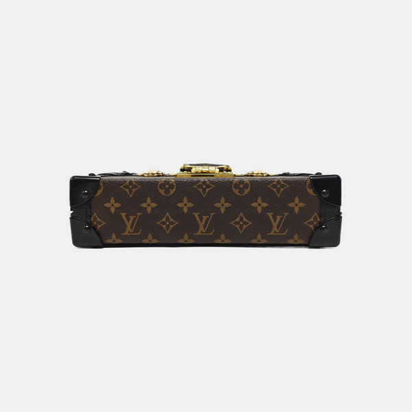 PETITE MALLE Monogram Coated Canvas Brown