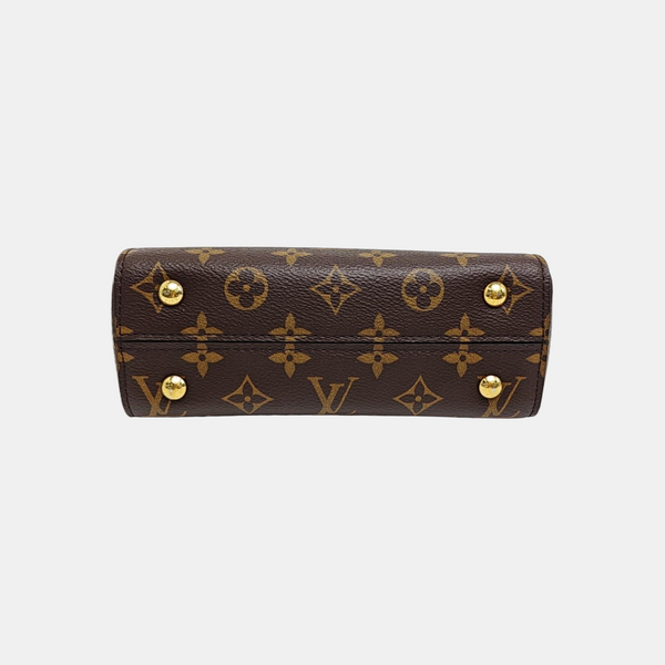 CLUNY PM Monogram Coated Canvas Brown