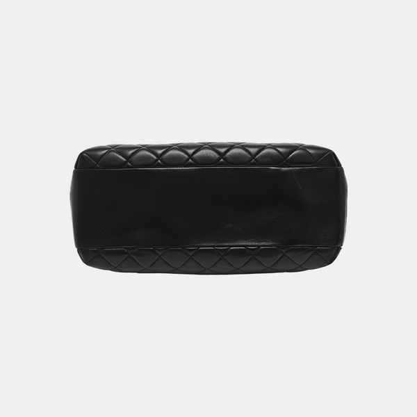 TRENDY CC Large Quilted Lambskin Black