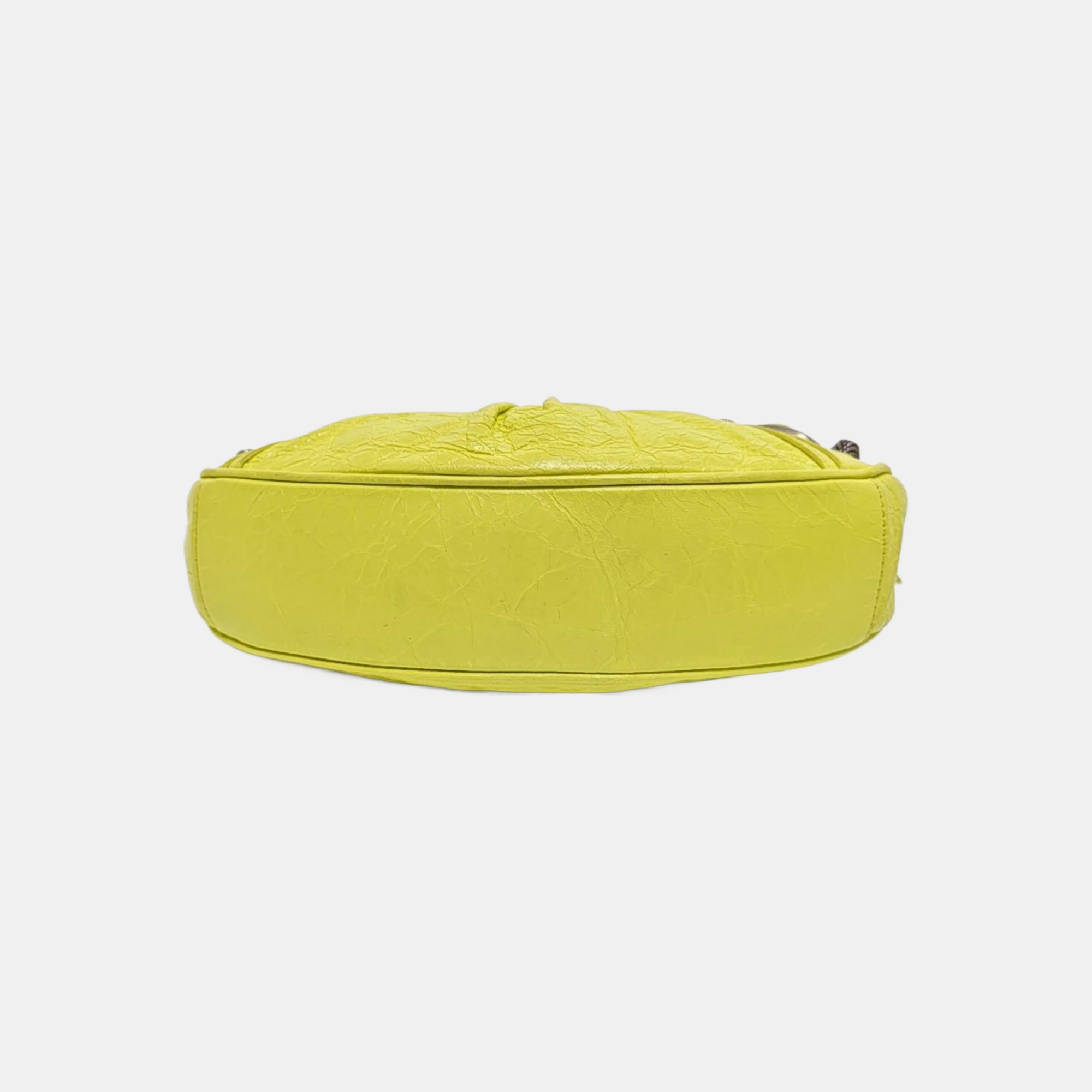 Le Cagole Mini Lambskin Yellow