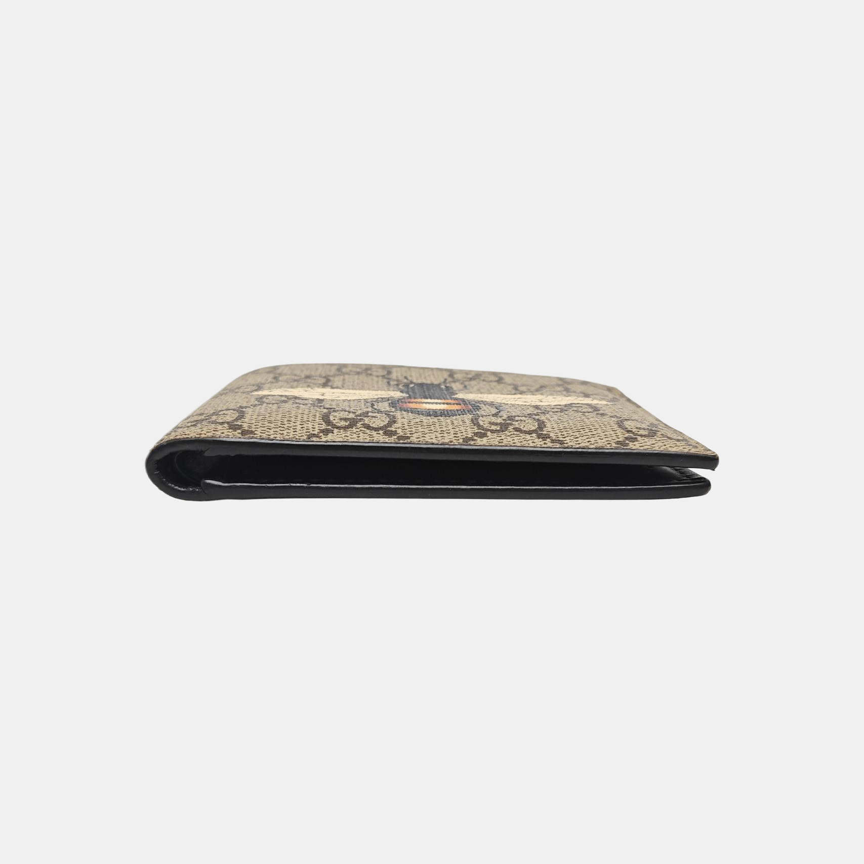GG Supreme Monogram Coated Canvas Brown Card Holder