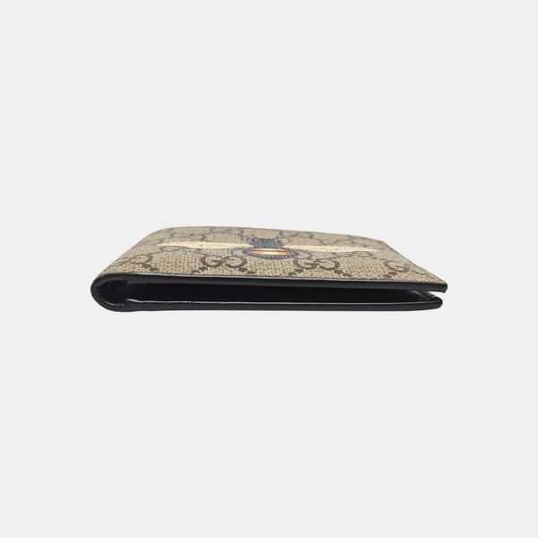 GG Supreme Monogram Coated Canvas Brown Card Holder