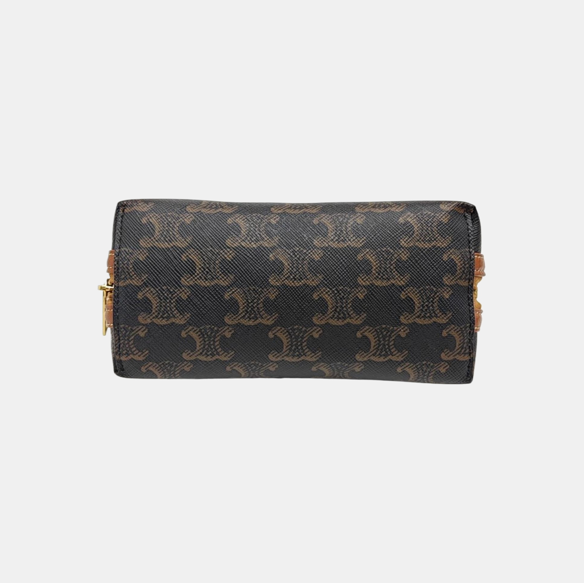 TRIOMPHE Mini Coated Canvas Brown