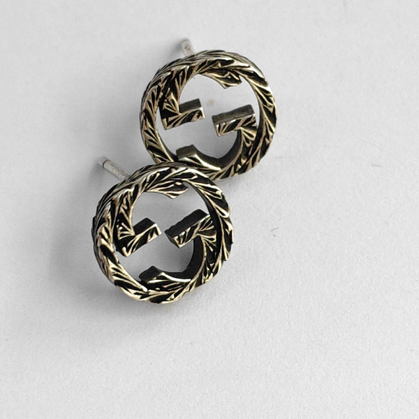 925 Sterling Silver Gray Stud Earrings