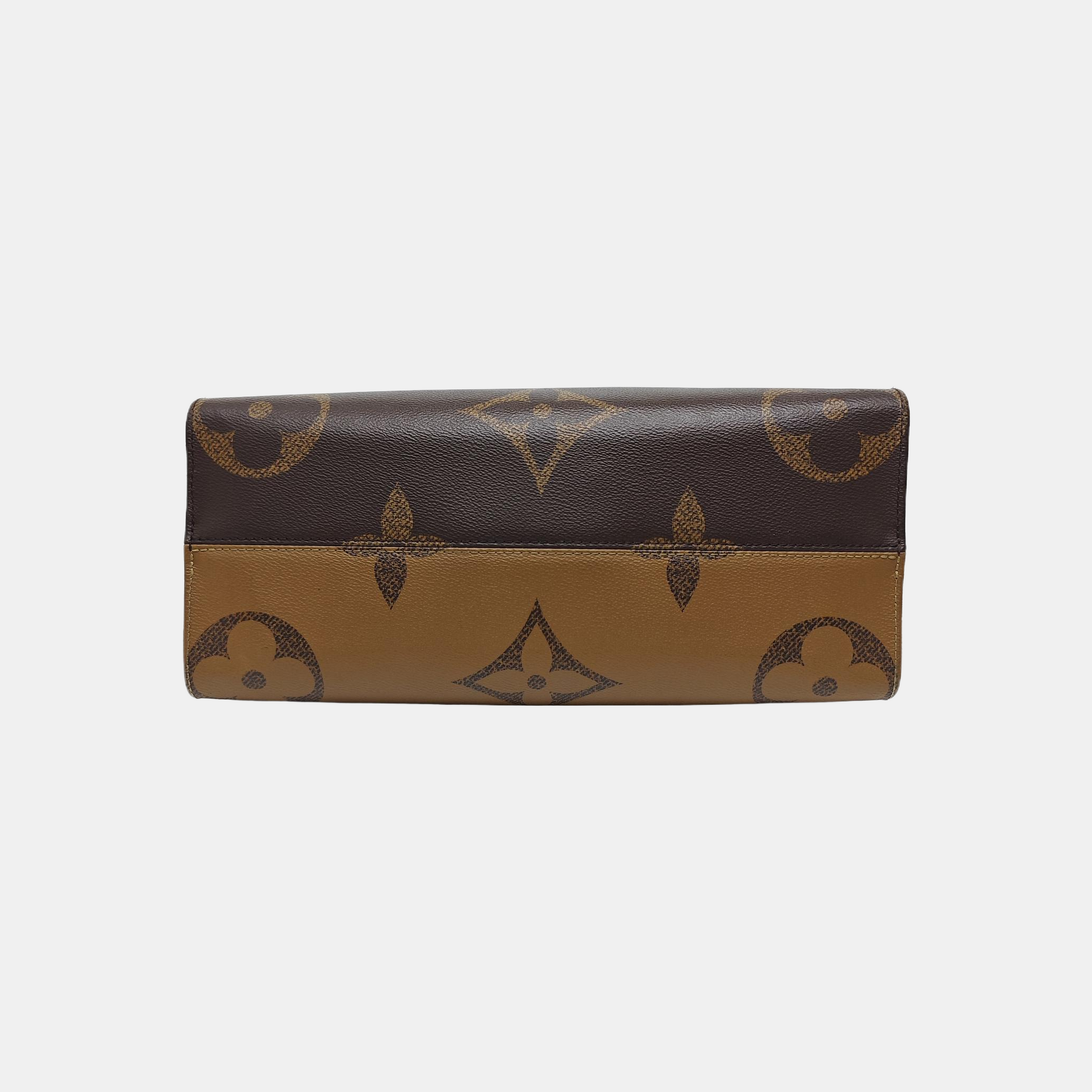 ONTHEGO MM Monogram Coated Canvas Brown