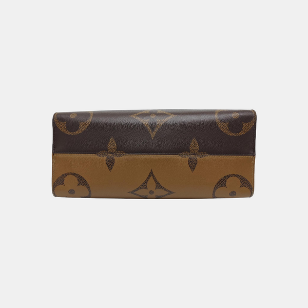 ONTHEGO MM Monogram Coated Canvas Brown