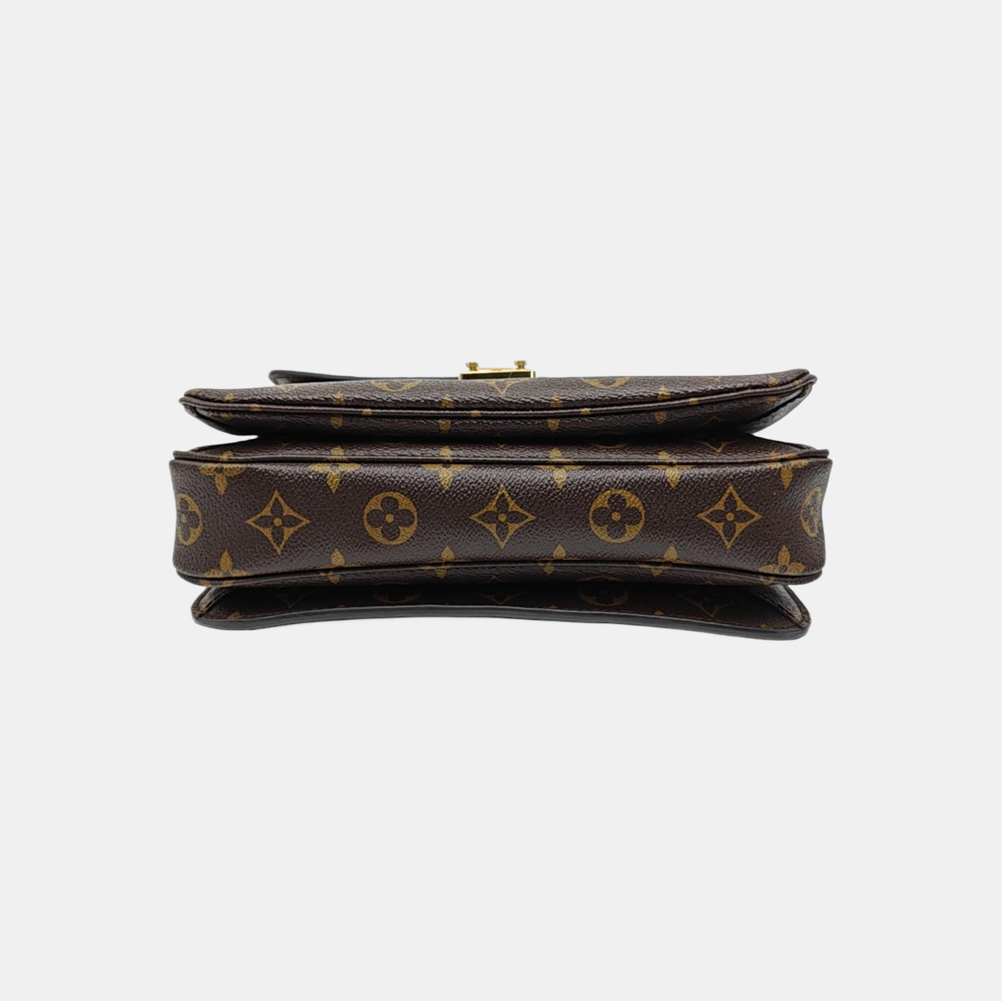 MÉTIS MM Monogram Coated Canvas Brown