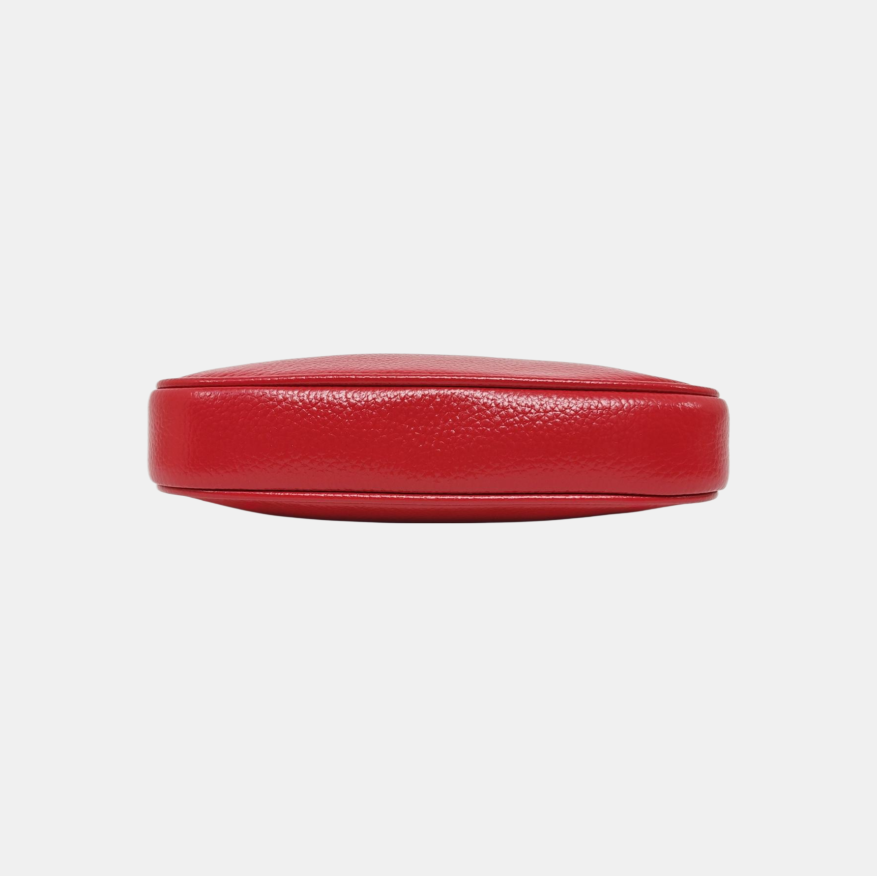 Leather Top Handle Bag Red