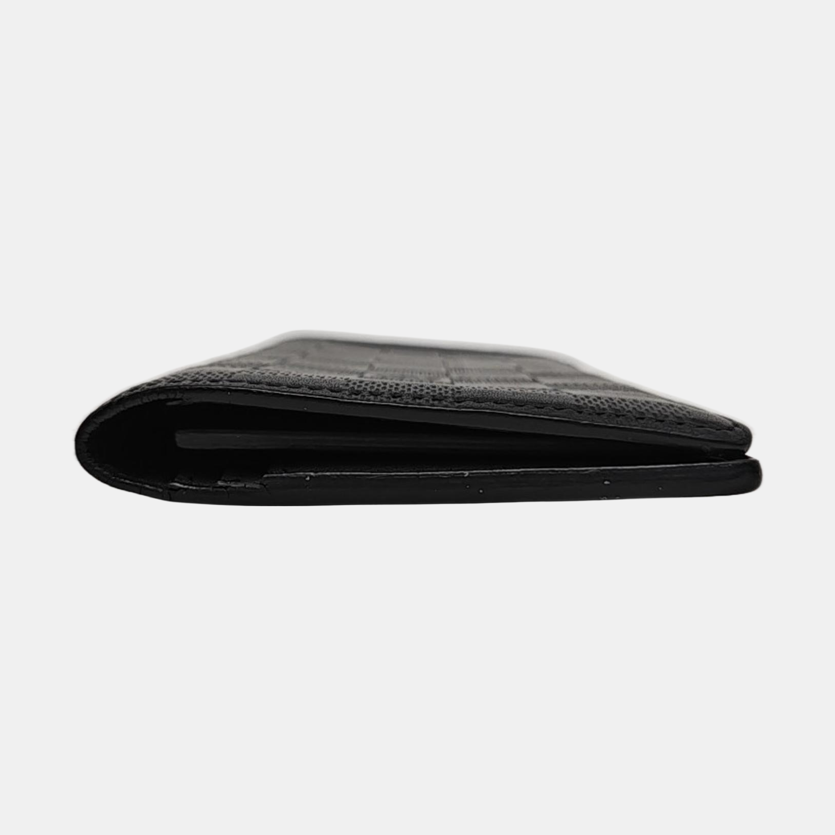 BRAZZA Damier Graphite Calfskin Gray Wallet