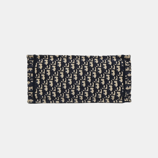 Book Tote Medium Oblique Canvas Blue