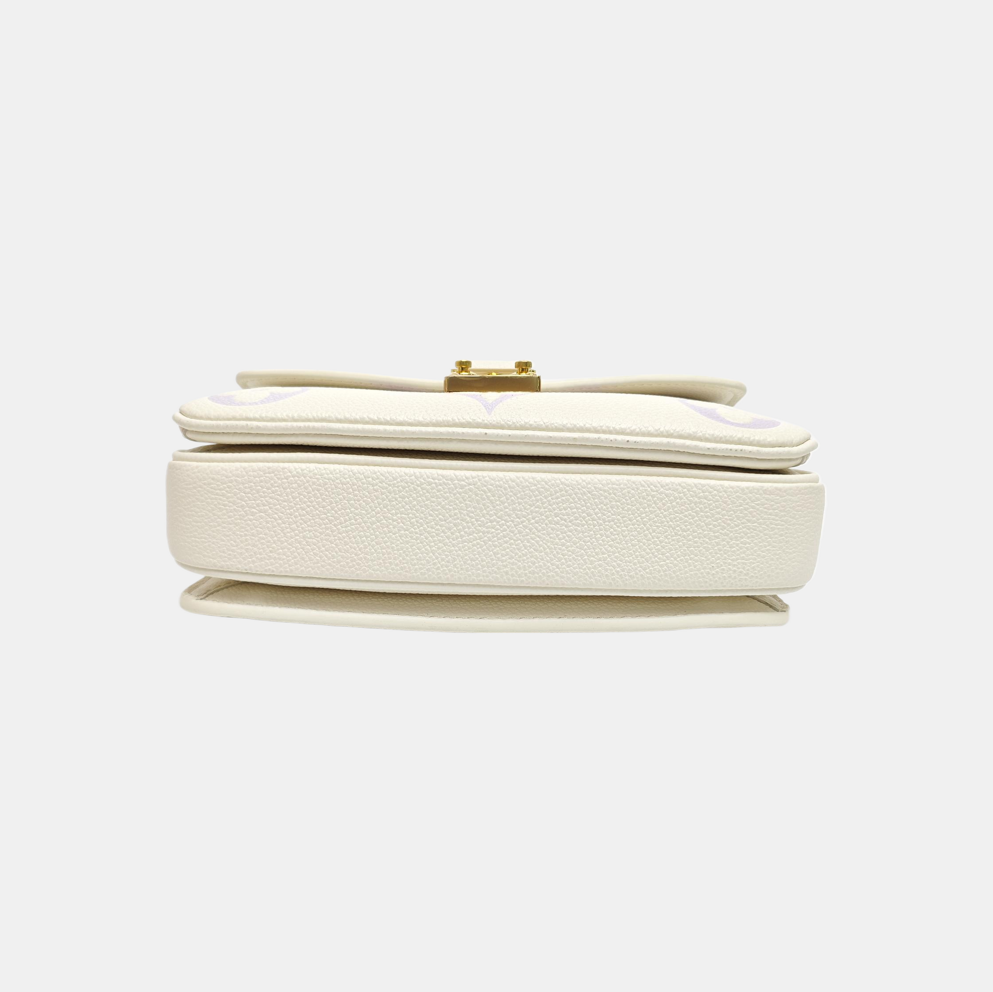 MÉTIS EAST WEST Monogram Calfskin White