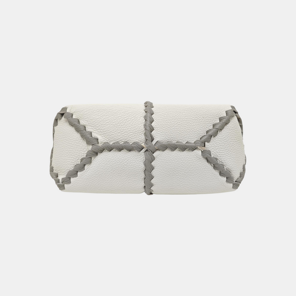 Calfskin Top Handle Bag White