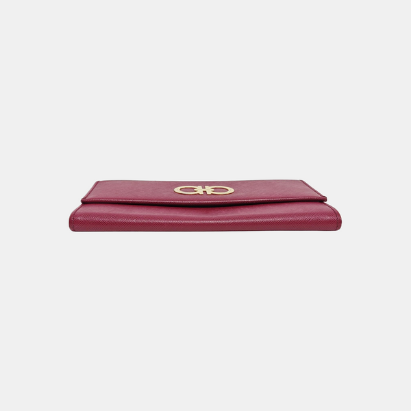 Authenticated pre-owned  Gancini Calfskin Red Wallet - Wallet at Looply
