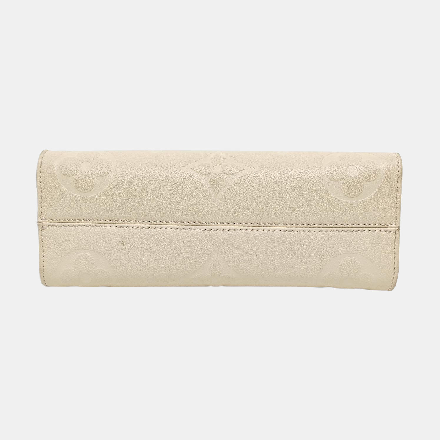 ONTHEGO EAST WEST Monogram Calfskin Beige