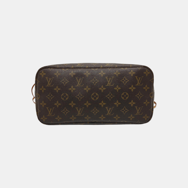 NEVERFULL MM Monogram Coated Canvas Brown