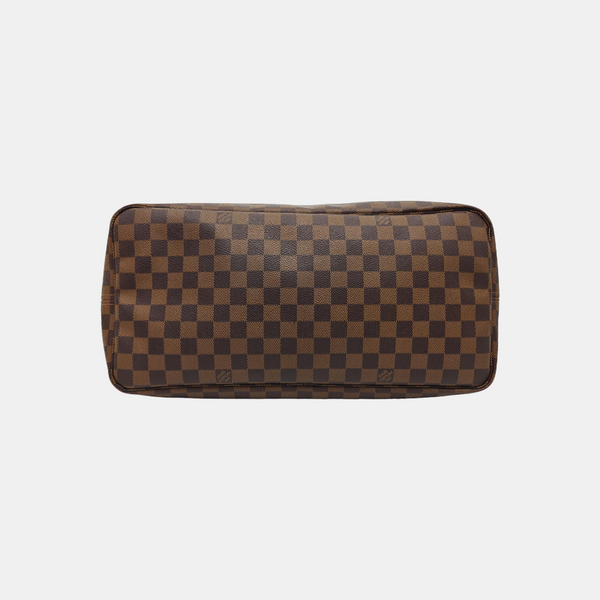 NEVERFULL GM Damier Ebene Coated Canvas Brown