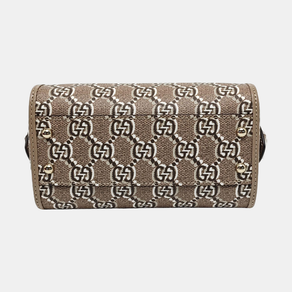 Monogram Coated Canvas Shoulder Bag Super Mini Gray