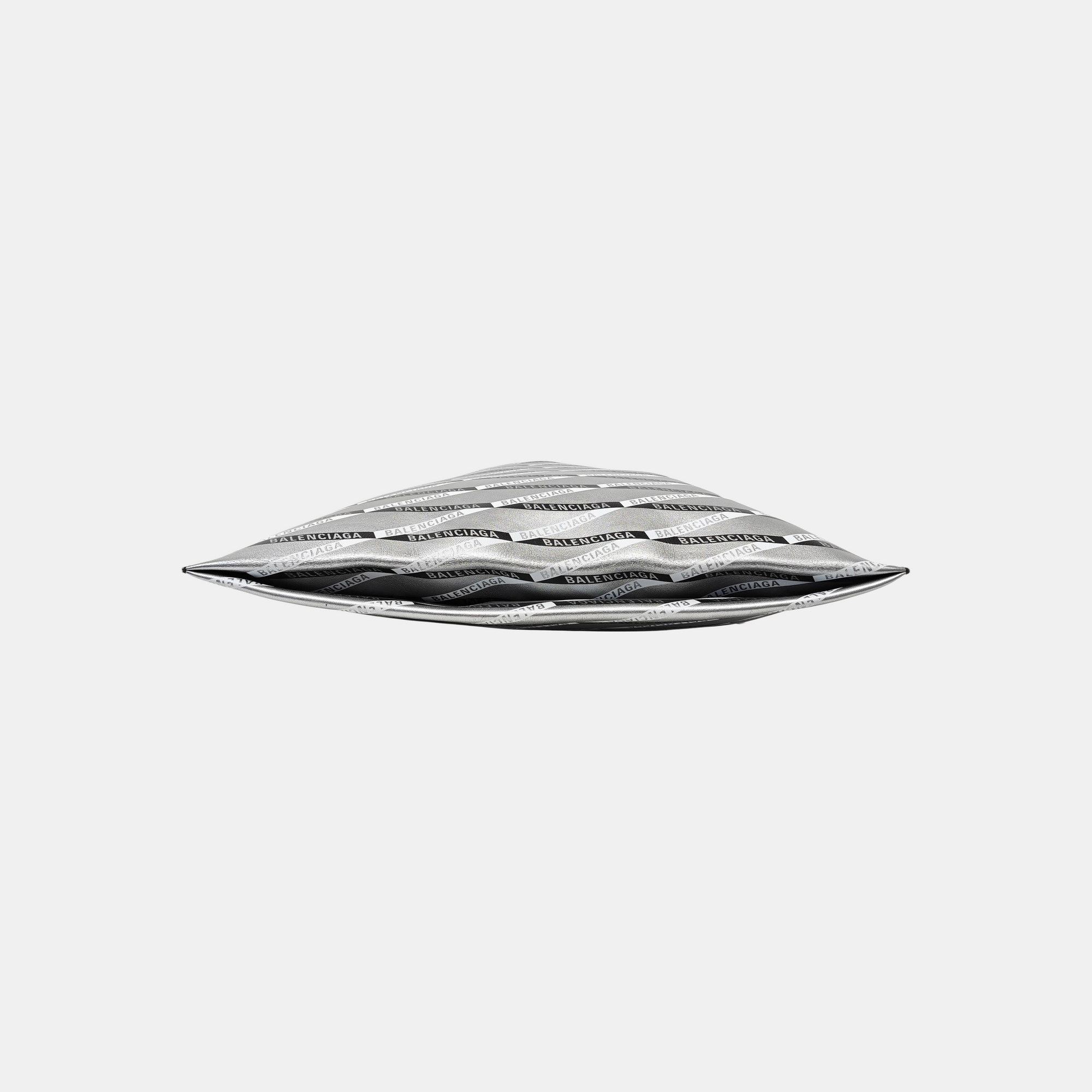 Calfskin Top Handle Bag Silver