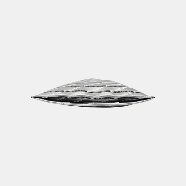 Calfskin Top Handle Bag Silver