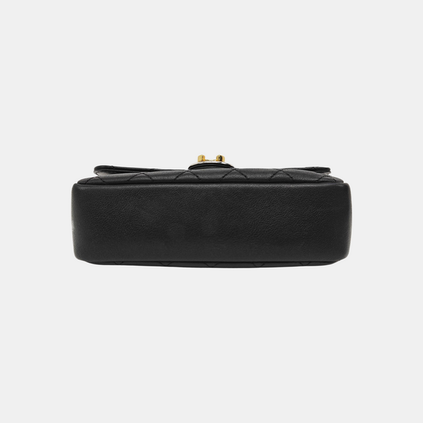 CIRCLED CC WOC Quilted Calfskin Black