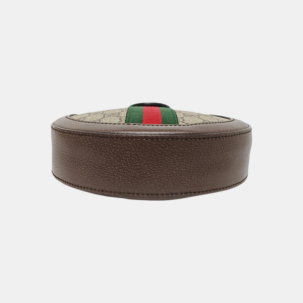 Ophidia Mini Monogram Coated Canvas Beige