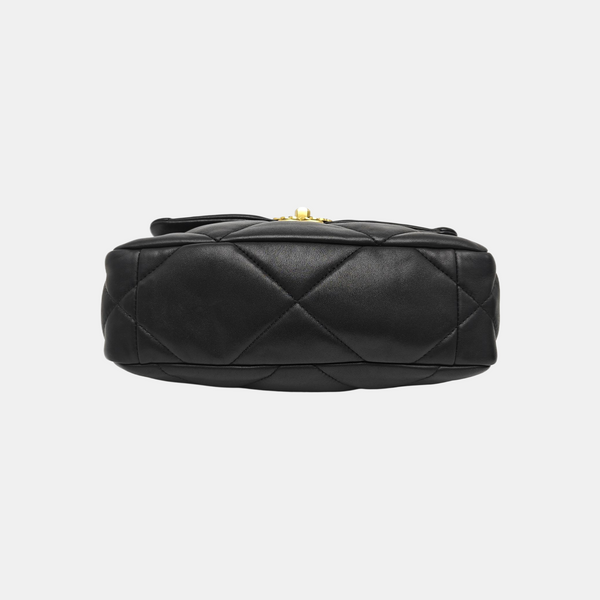CHANEL 19 Small Quilted Lambskin Black
