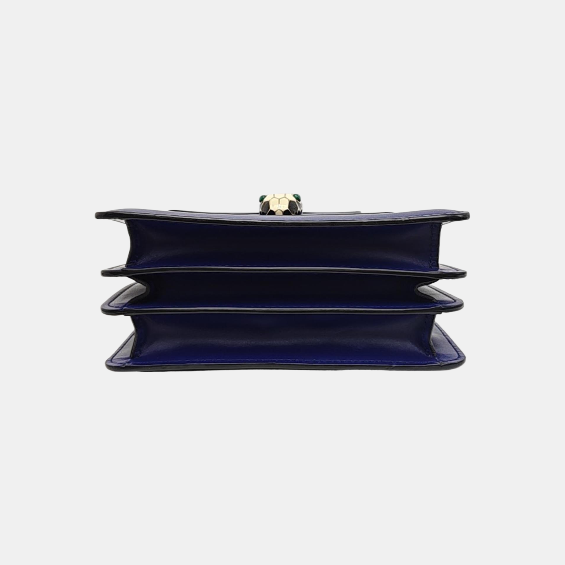 SERPENTI FOREVER Small Calfskin Blue