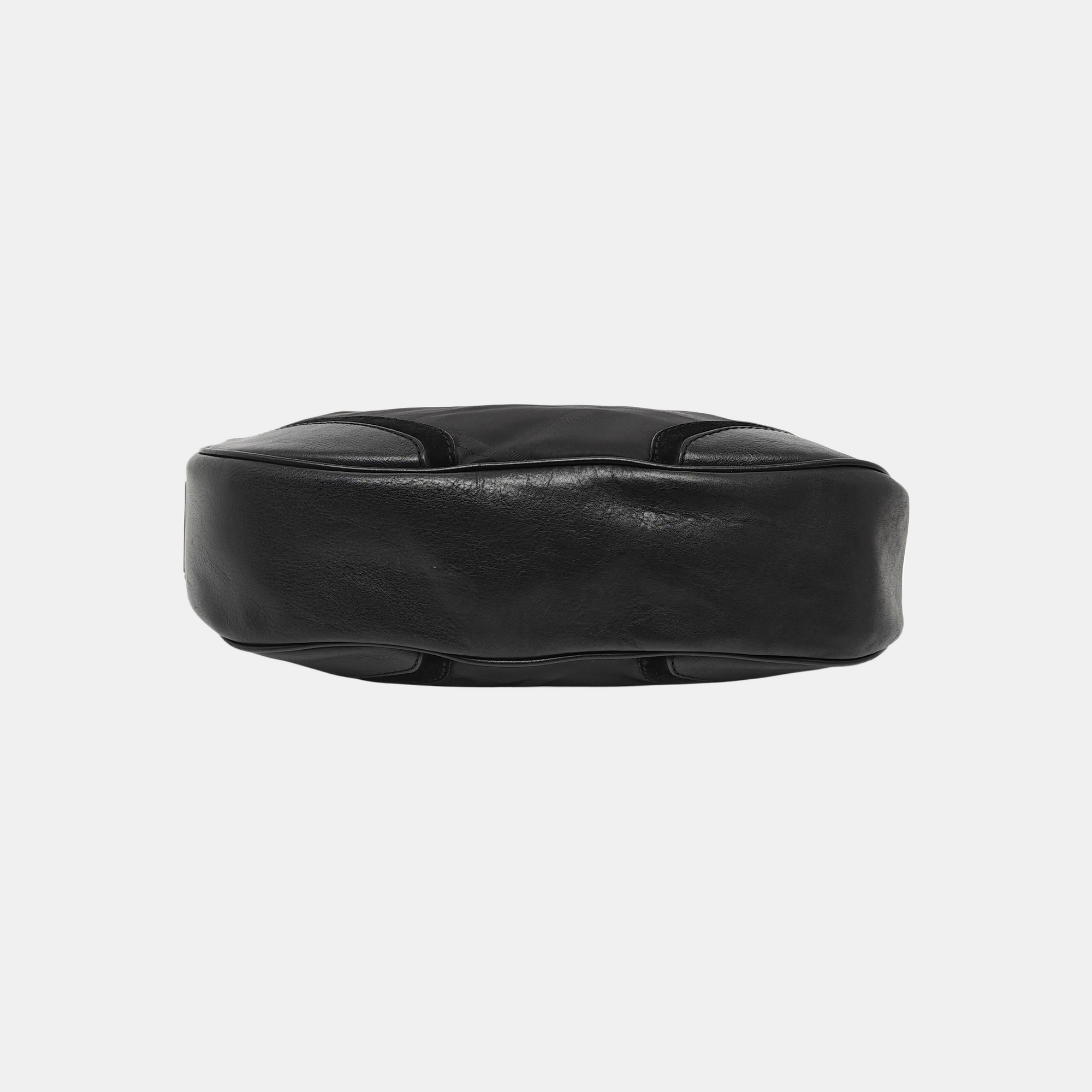 Nylon Top Handle Bag Black