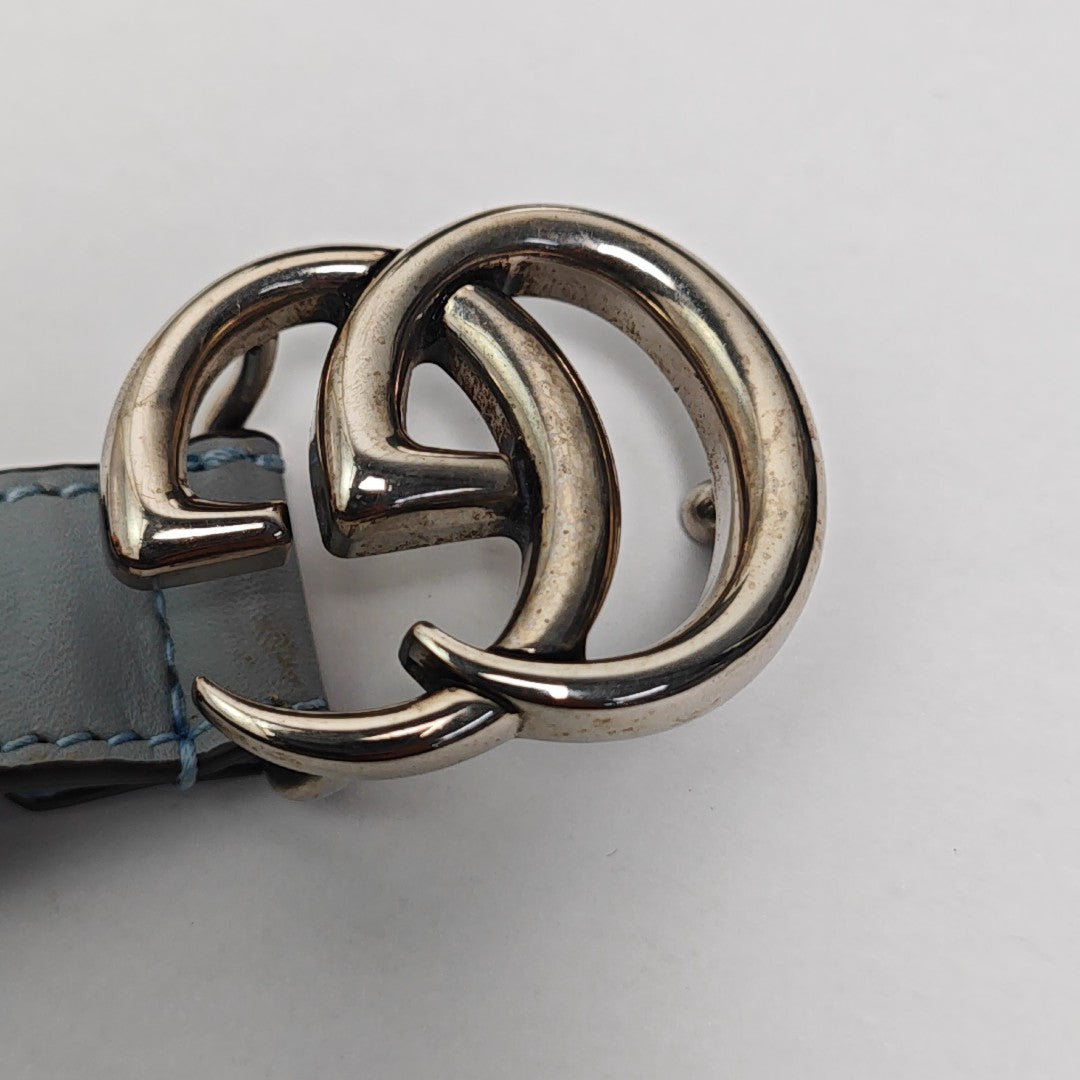 Leather Belt Blue