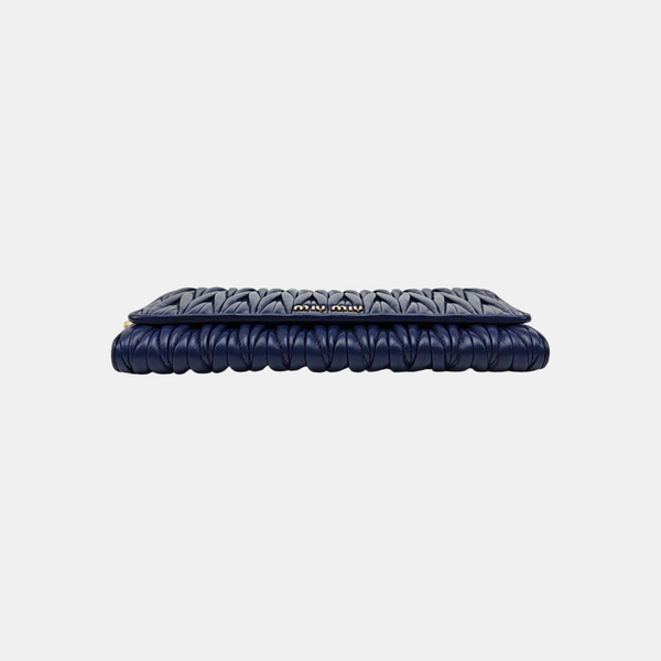 Quilted Lambskin Shoulder Bag Blue