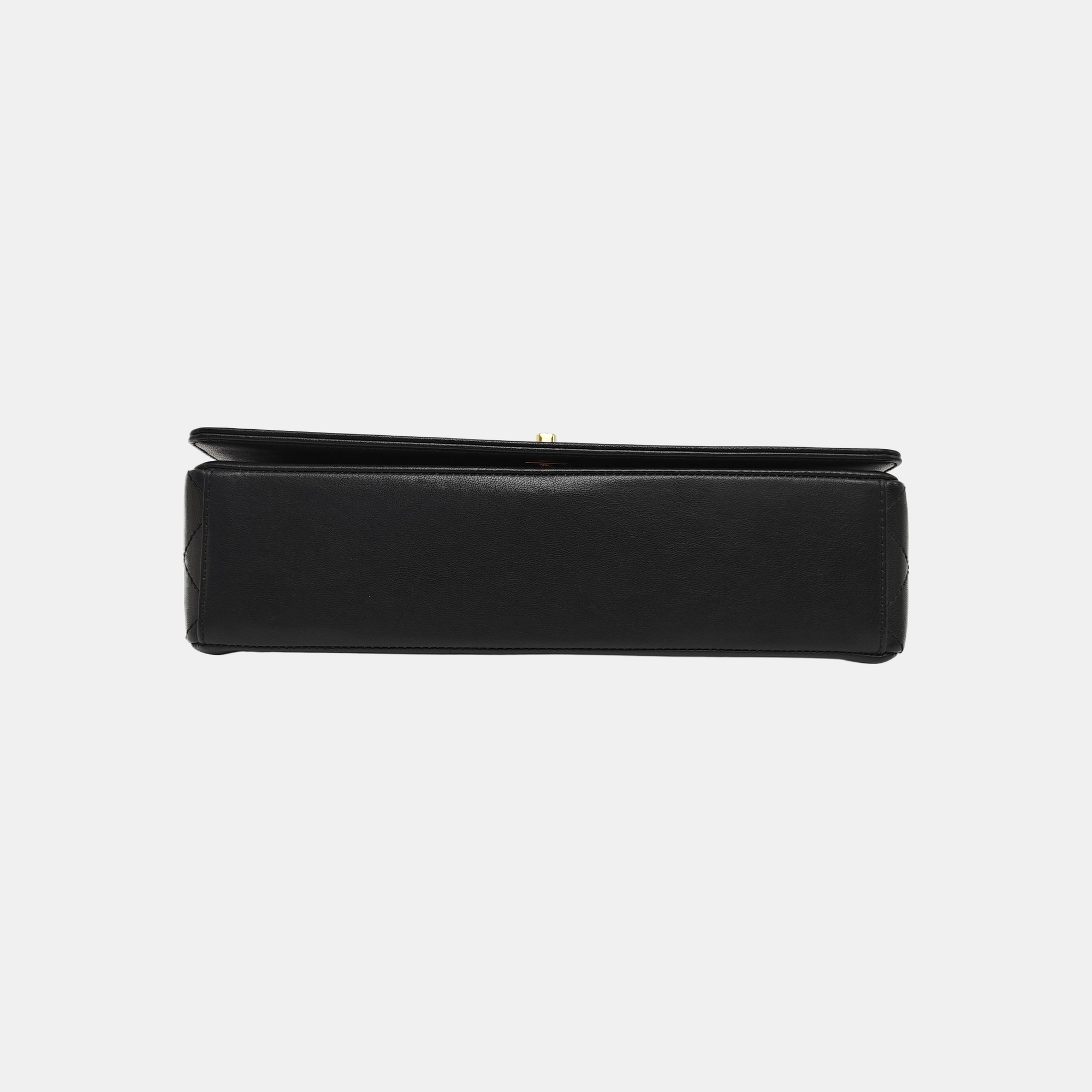 MADEMOISELLE Large Quilted Calfskin Black