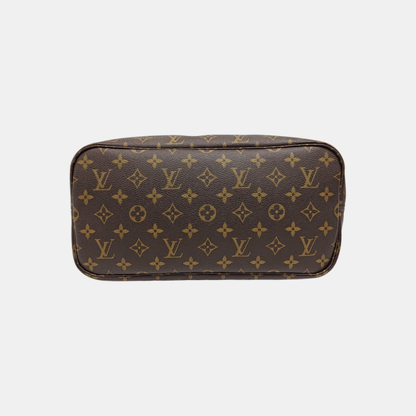NEVERFULL MM Monogram Coated Canvas Brown