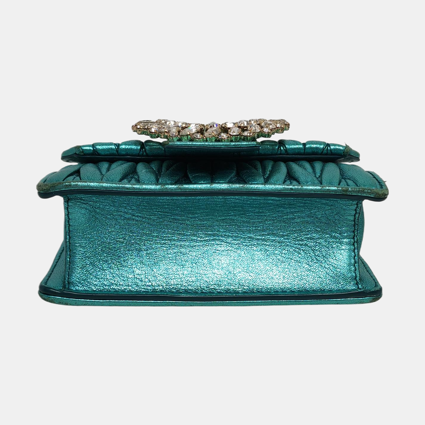 My Miu Lambskin Green