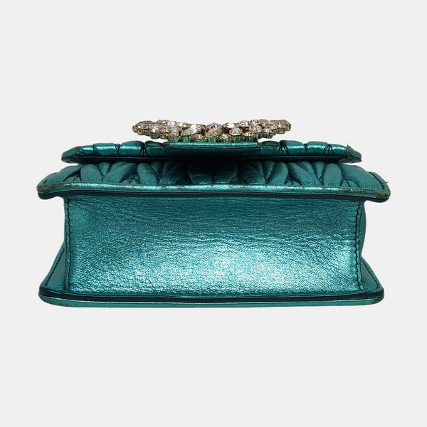 My Miu Lambskin Green