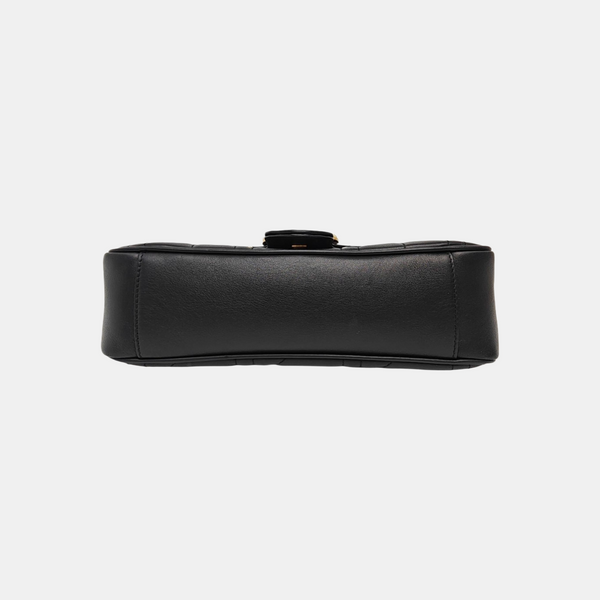 GG Marmont Medium Quilted Calfskin Black