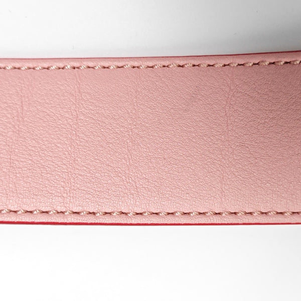 Leather Bag Strap Pink