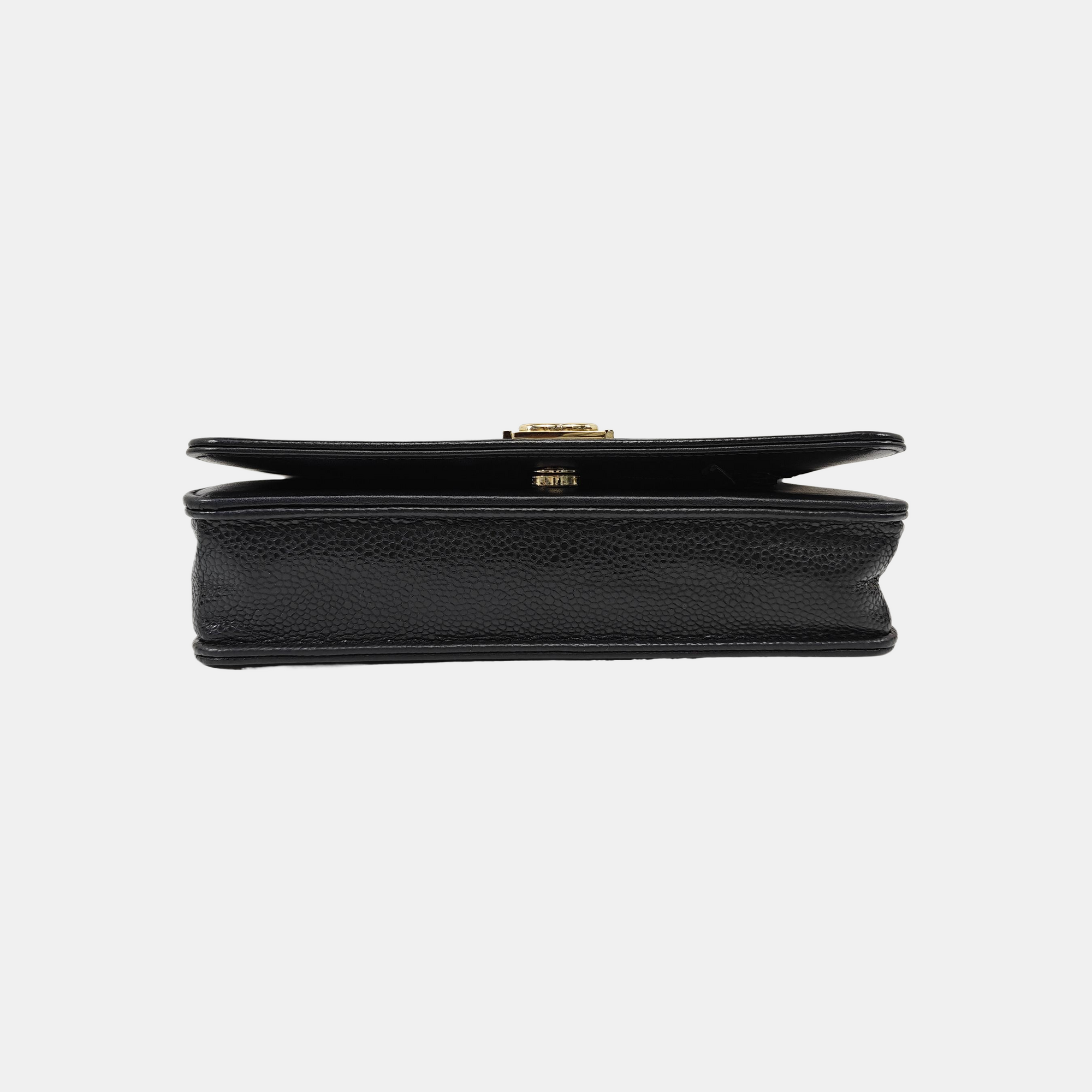 BOY CHANEL Mini Quilted Grained Calfskin Black