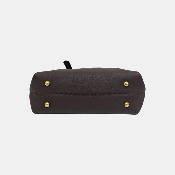 LOW KEY CABAS MM Calfskin Purple