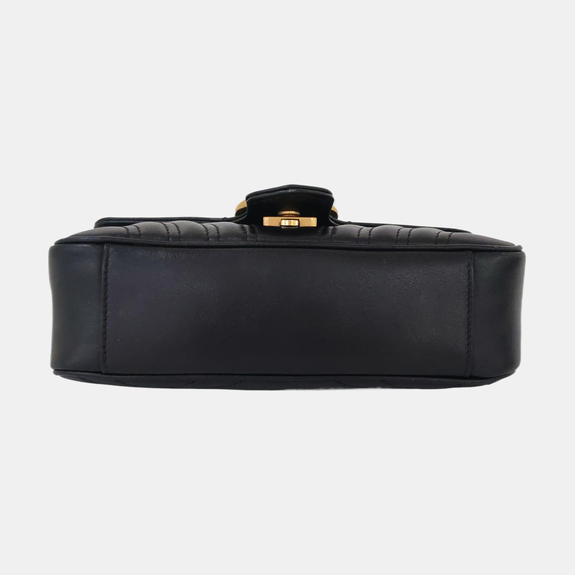 GG Marmont Small Quilted Calfskin Black