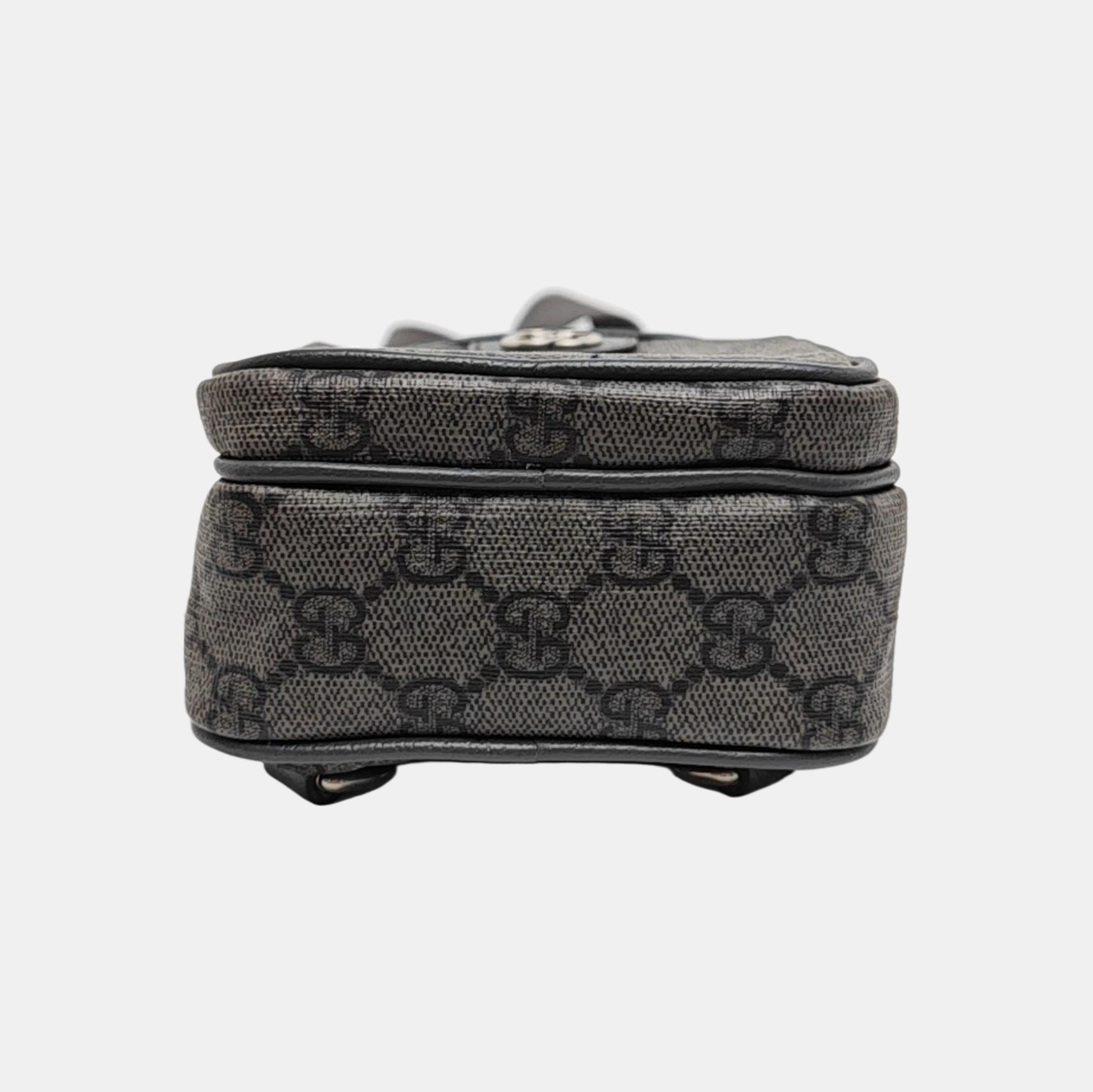 Ophidia Mini Monogram Coated Canvas Gray