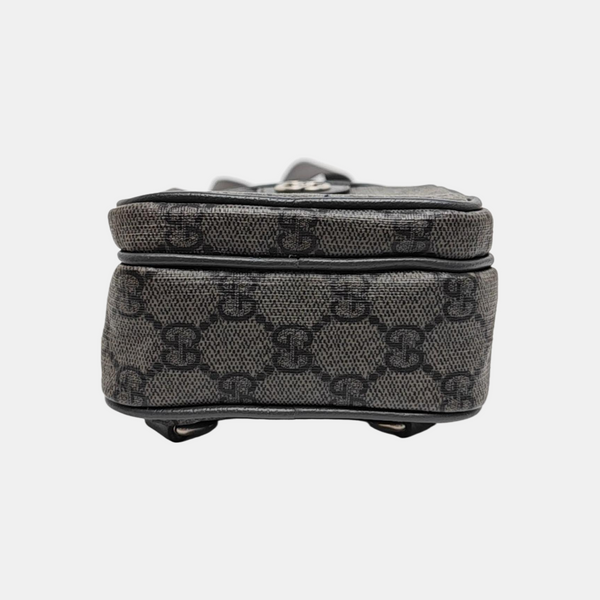 Ophidia Mini Monogram Coated Canvas Gray