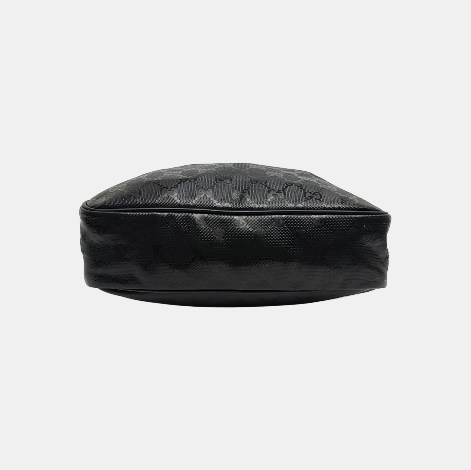 GG Imprime Messenger Monogram Coated Canvas Black