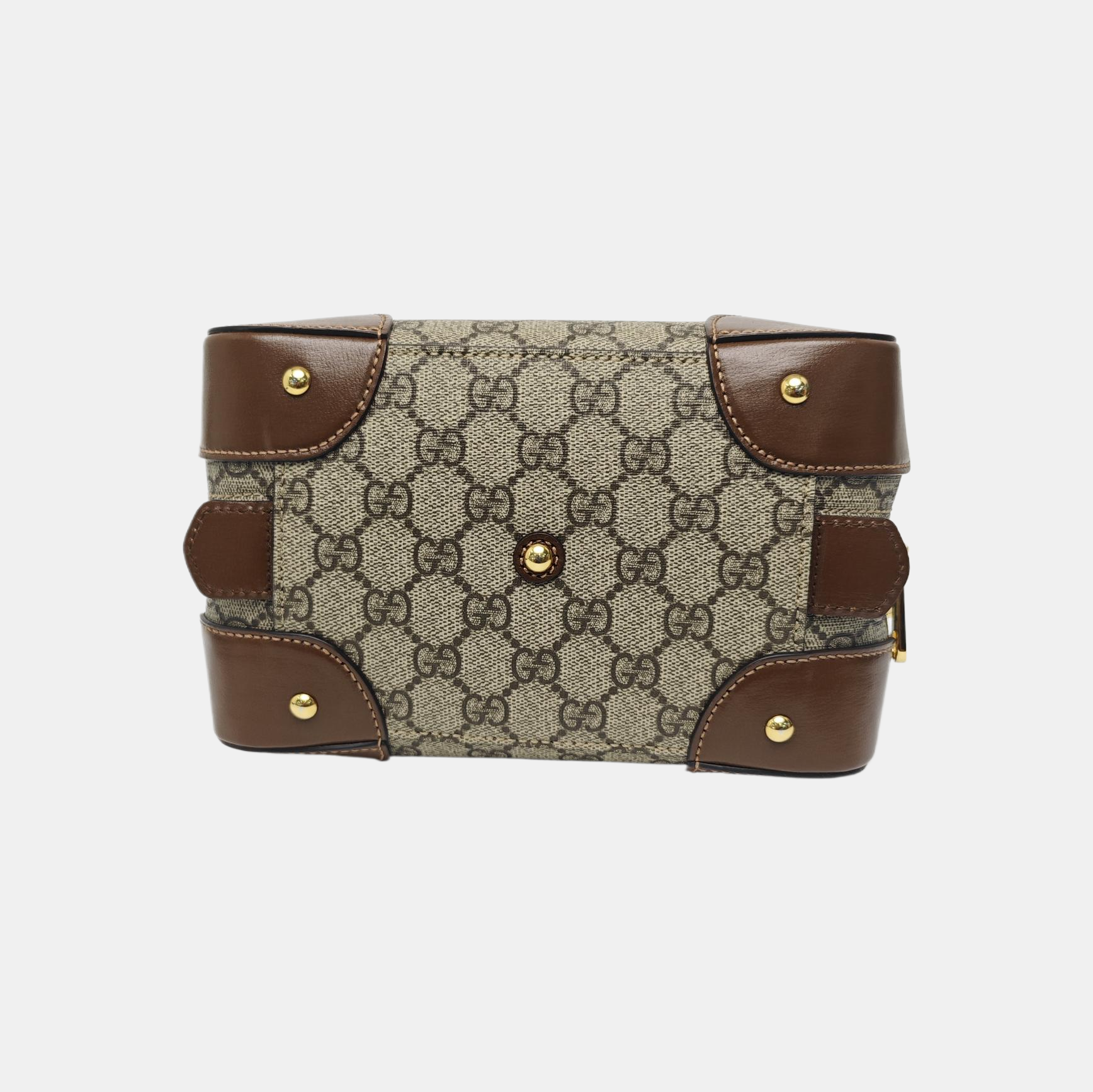 Monogram Coated Canvas Shoulder Bag Brown