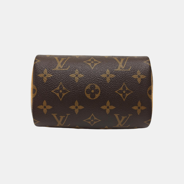 SPEEDY Nano Monogram Coated Canvas Brown