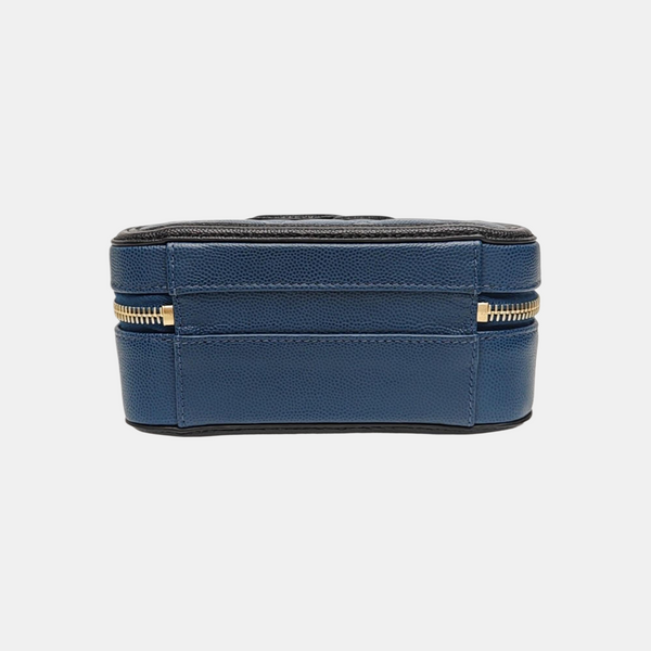 FILIGREE Small Quilted Grained Calfskin Blue