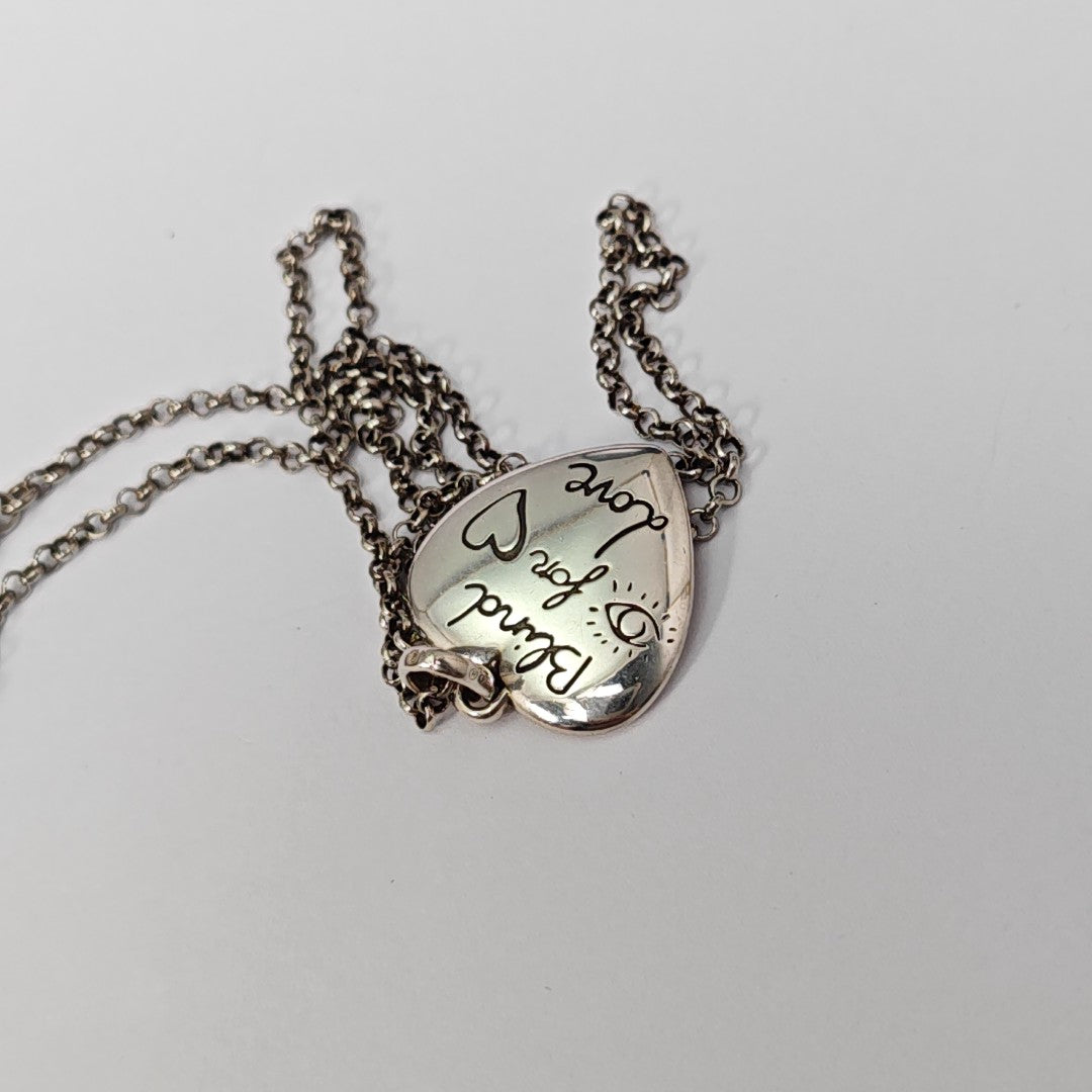 Blind For Love 925 Sterling Silver Necklace