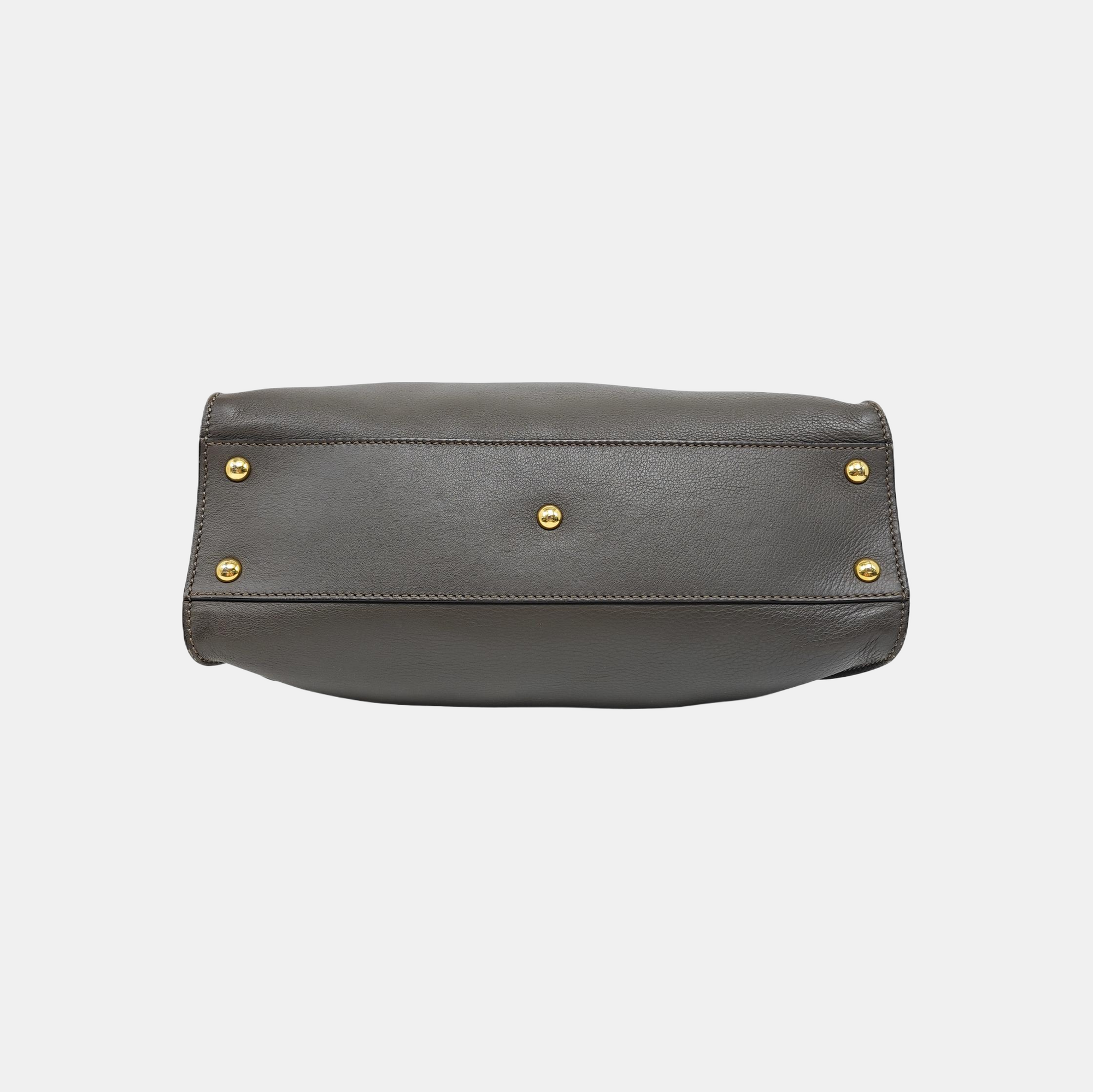 Peekaboo Medium Calfskin Gray