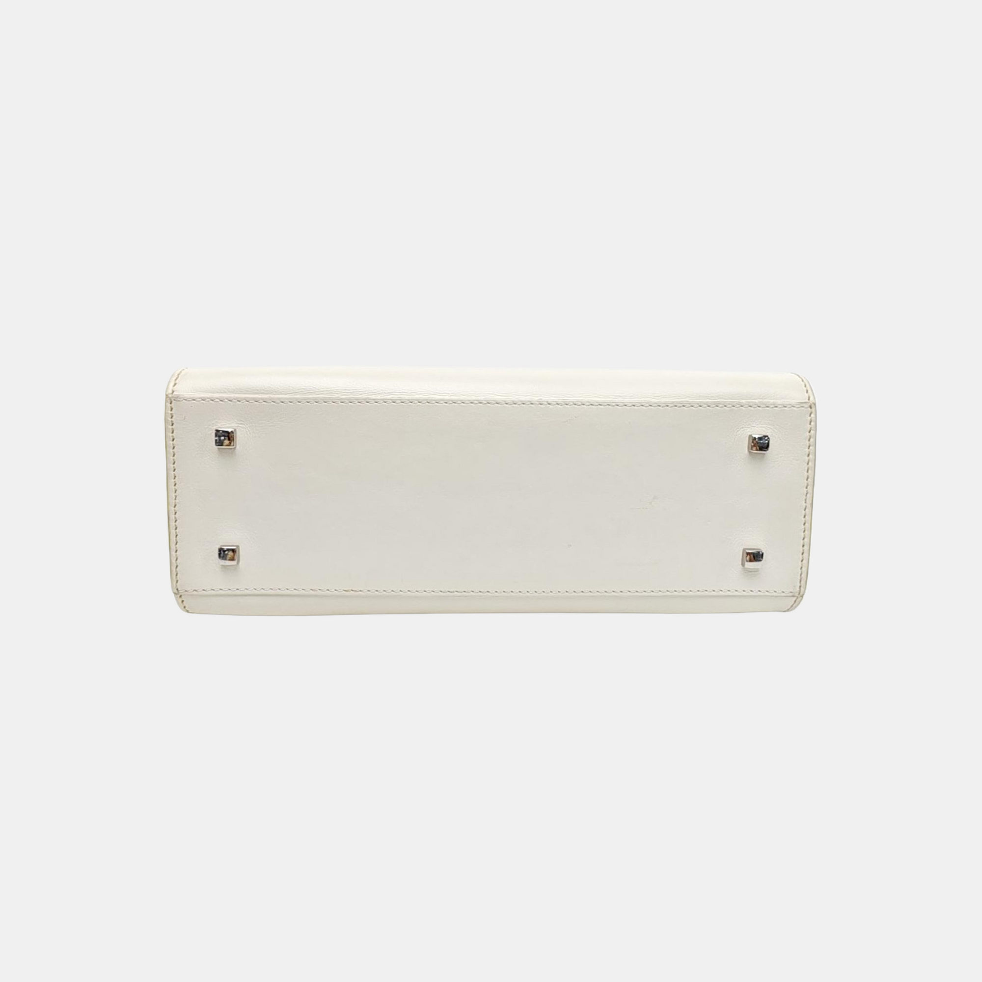 Tempête Medium Calfskin White