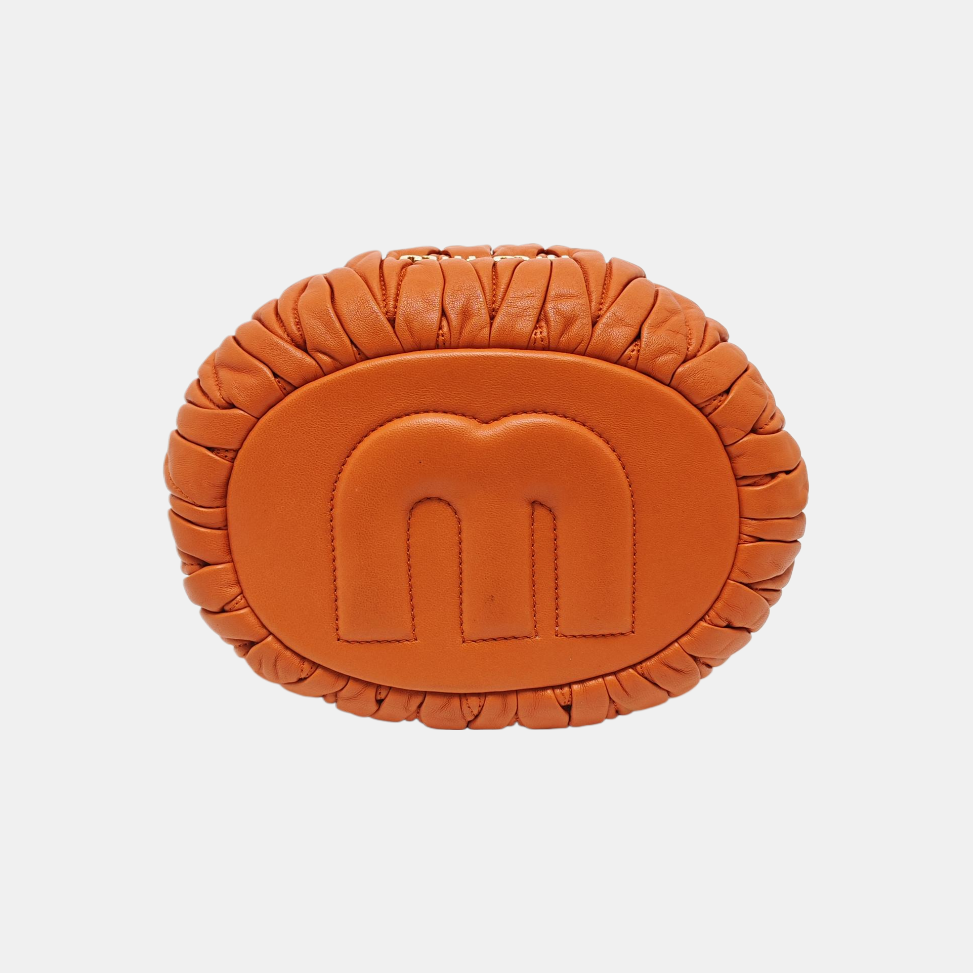 Matelassé Quilted Lambskin Orange