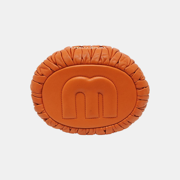Matelassé Quilted Lambskin Orange